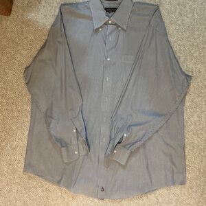Nordstrom Men's Gray Pinstripe Dress Shirt